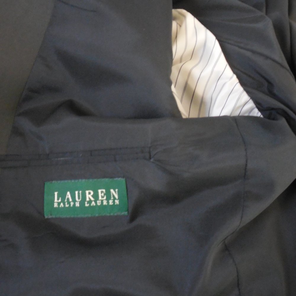 LAUREN RALPH LAUREN Men's Jacket 43R Sport Coat Dark Green Blazer 2 Button - Picture 7 of 10